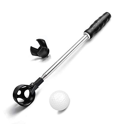 prowithlin Golf Ball Retriever, 6/9ft Edelstahl Teleskop Golfball Retriever für...