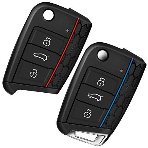 Autoschlüssel Hülle Schlüssel Hülle Kompatibel für VW Golf 7...