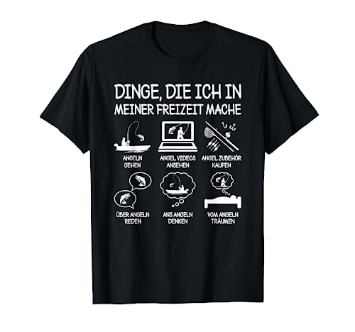 Freizeit Angeln Fischen Lustiger Angler Spruch Fischer Angel T-Shirt