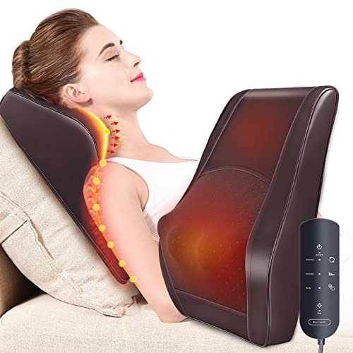 OMASSA Massagegerät mit Wärme, 3D-Shiatsu Massagegerät Rückenmassagegerät...