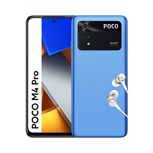 POCO M4 Pro Smartphone + Kopfhörer,(8GB + 256GB) Handy ohne Vertrag mit 6,43'...