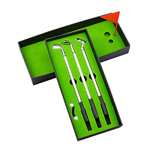 Demason Golf Stifte, Golfschläger Kugelschreiber Mini-Golfbälle Mini Desktop...