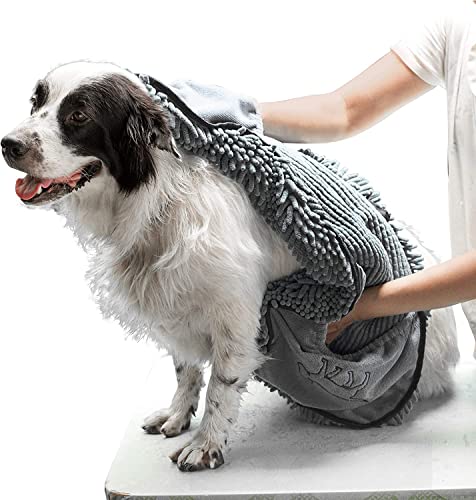 Tuff Pupper Schnelltrocknendes Handtuch für Hunde | Ultra saugfähiges...