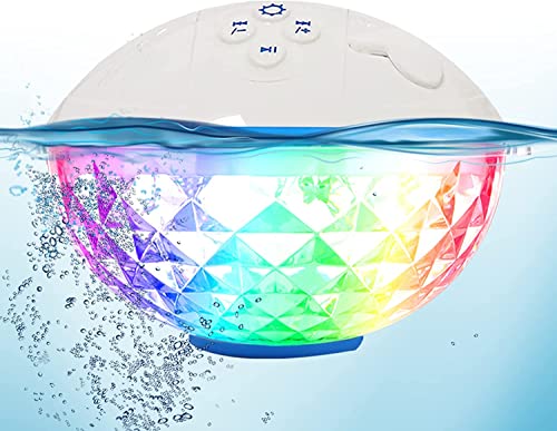 Bluetooth Pool Lautsprecher, IPX7 Wasserdicht Bluetooth Lautsprecher Tragbarer...